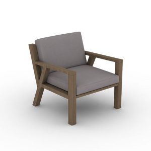 1 seater wooden frame sofa chair