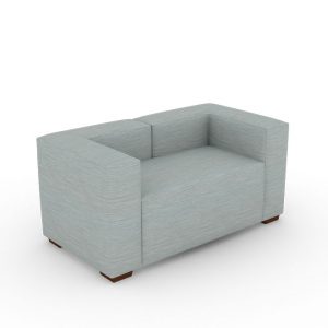Double Seater Sofa, smoke blue color sofa, lounge sofa