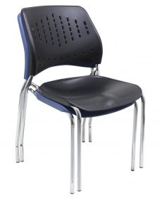 black office chair, chair with metal legs