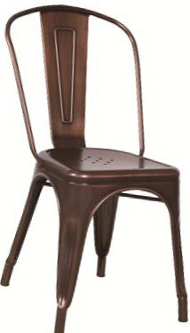 Metal Chair in Copper Color
