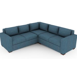 Blue Sofa, Corner Sofa, Full Size