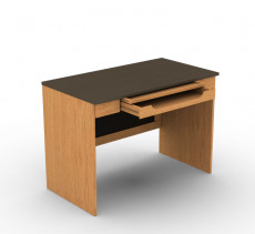 Wooden Table, study desk, pencil drawer, golden slate, grey