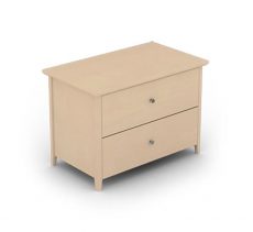 Two Drawer Wooden Chest