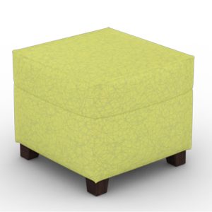 green ottoman cube