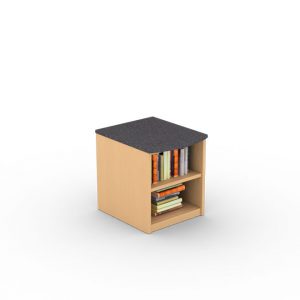 Open Book Case, Wooden Book Shelf, Wooden Cubical Shelf, Cubby, Graphite Top