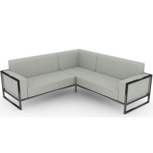 Corner Sofa, Metal Frame sofa, Grey Sofa, 5 seater sofa