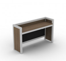 shelf, office table, brown shelf, wooden shelf