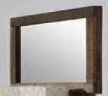 Mirror with Wooden Border