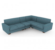 blue sectional sofa, L shape sofa, 6 seater sofa
