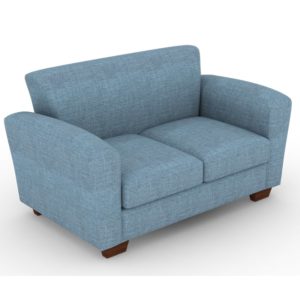 Two Seater Sofa, Smoke Blue Sofa, Lounge Sofa