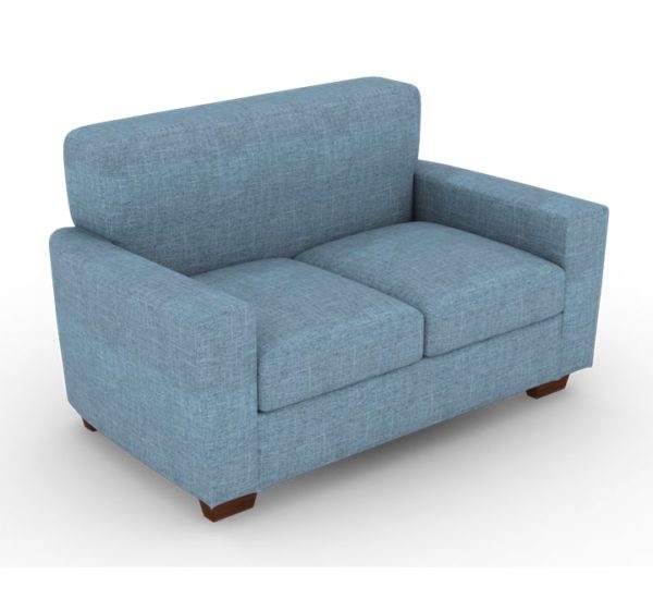 2 seater blue sofa