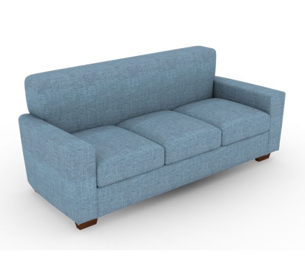 blue sofa, 3 seater sofa