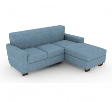 Extended Sofa, 3 Seater Sofa with Chaise, L Shape Sofa, blue sofa