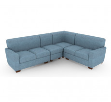 L shape Sofa, Corner Sofa, 5 seater Sofa, Blue Sofa