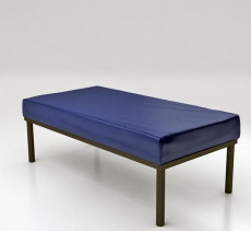 twin bed size blue inverted seam mattress