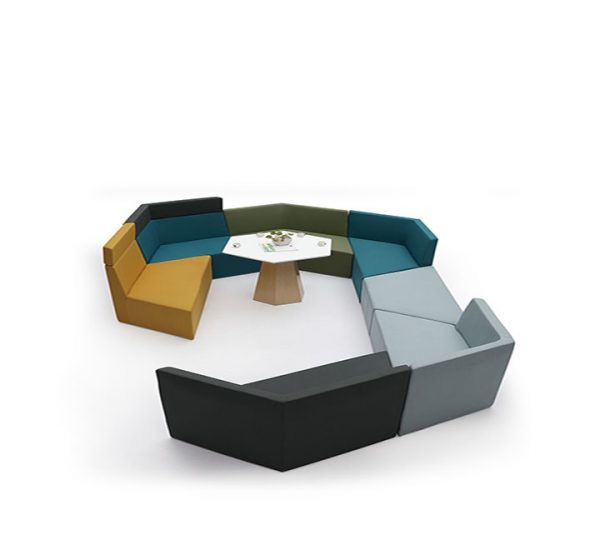 Multiple Flex lounge furniture sofa styles in different colors.