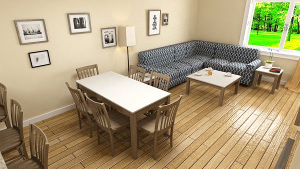 Ecologic Furniture, Corner Side Table For Dining Room