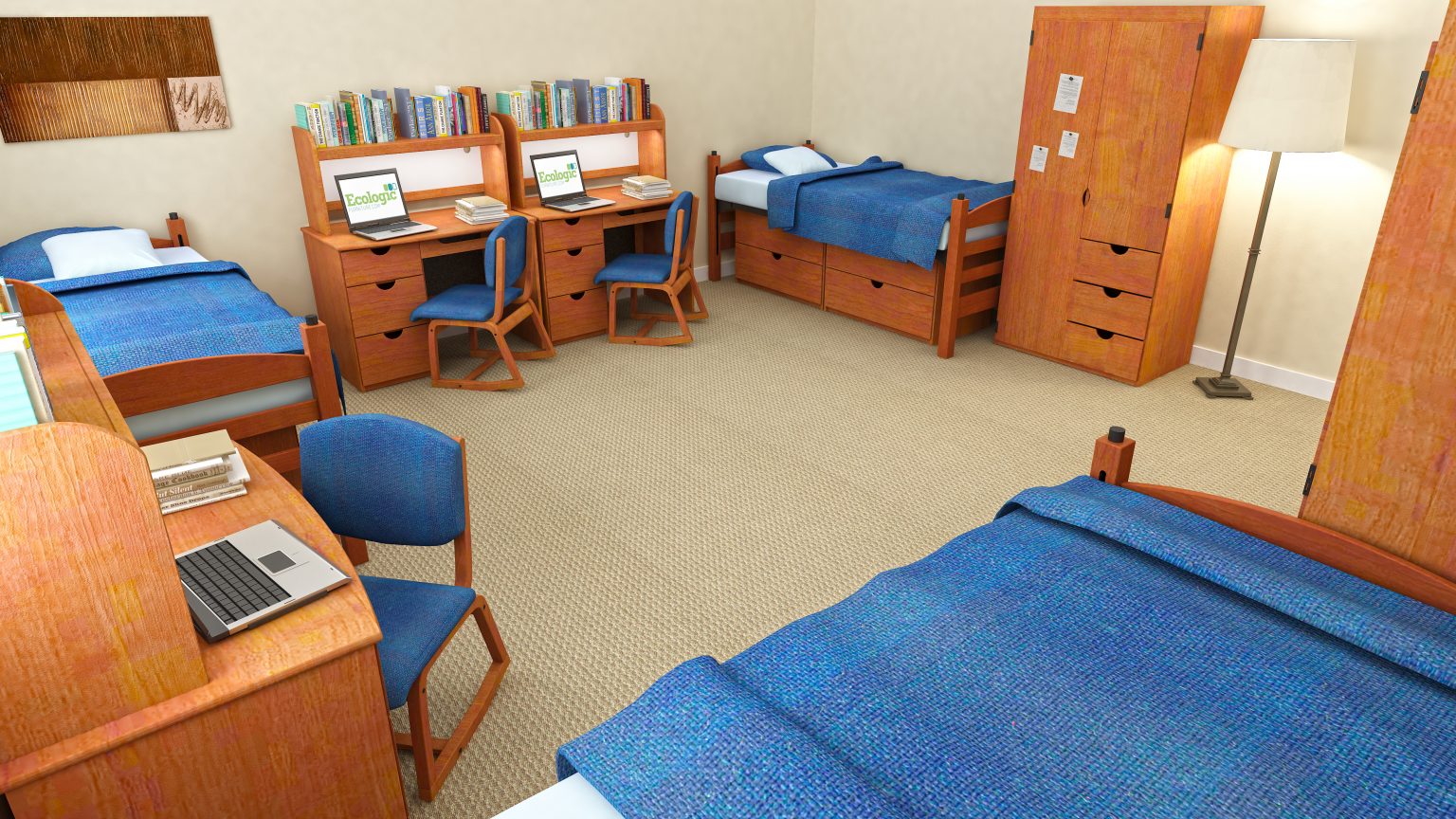 Dorm Room Beds and Headboards Ecologic Furniture