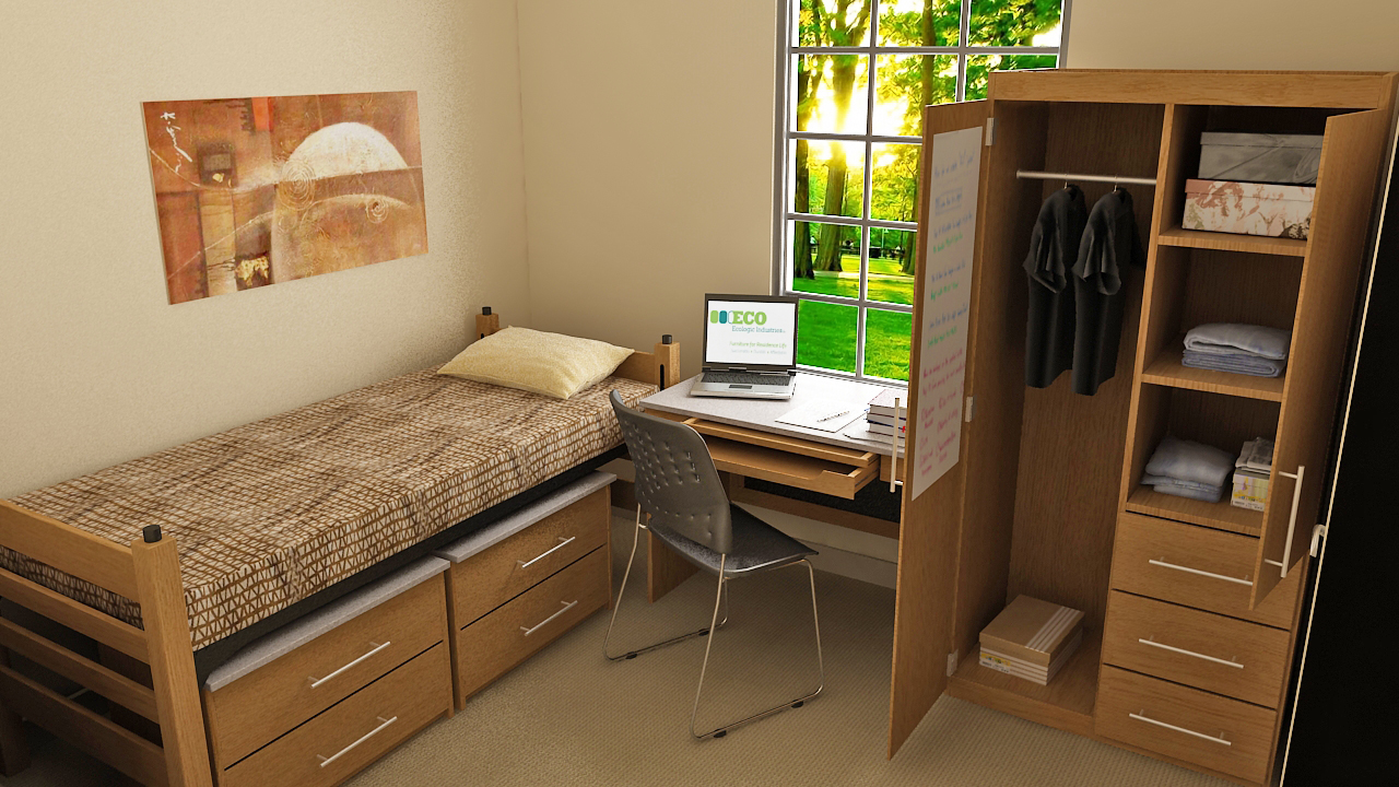 Classic Series with Golden Finish and Cream Tops Ecologic Furniture