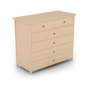 6 drawer wooden chest