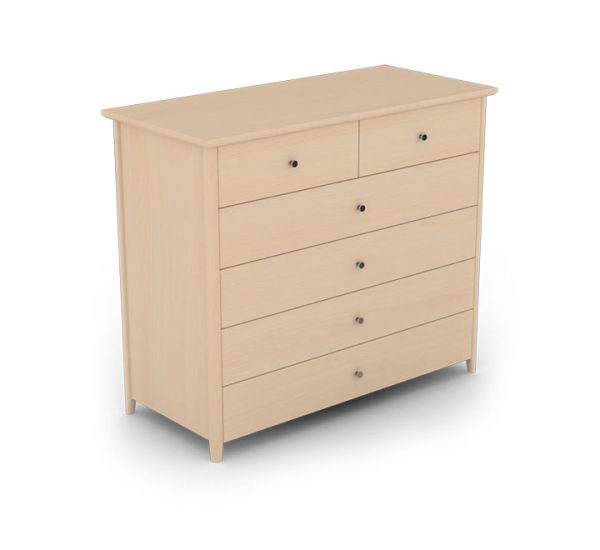 6 drawer wooden chest
