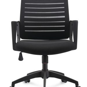 Black Chair, Ventilated Chair, Adjustable Chair, Revolving Chair, Office Chair, Chair with Wheels