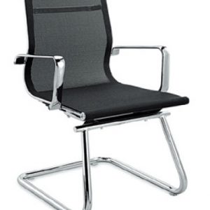Black Chair, Metal Chair, Silver Metal, Back Mesh Chair