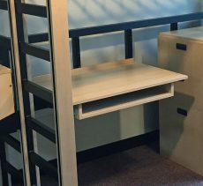 Moveable Desk with Storage , Wooden Moveable Desk