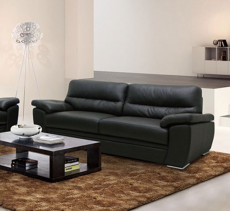 Black Couch, Lounge Sofa, Two Seater Sofa, leather Sofa