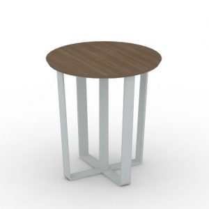 Wooden Table, Metal Table, Circular Top Table